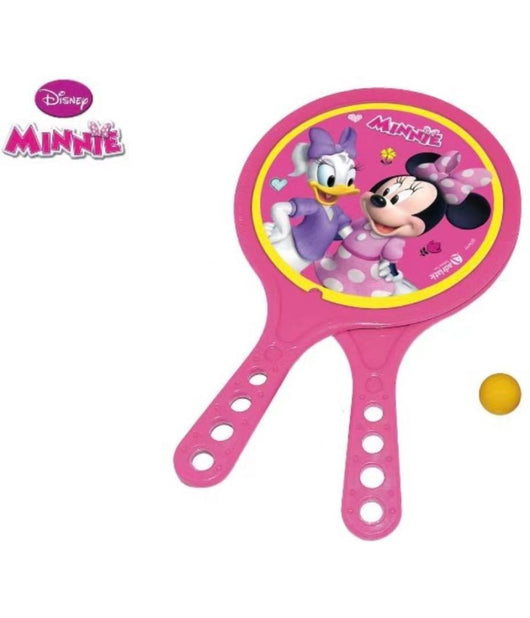 Racchettoni Da Spiaggia Mare Minnie Disney Con Pallina Giocattolo Per Bambini         