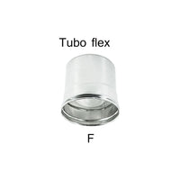 Raccordo inox f da 160mm per collegare tubo flessibile a tubo rigido