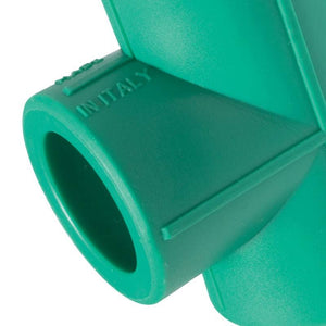 Gomito a 90â° ff con inserto ottone filettato in ppr polipropilene verde cod 80537