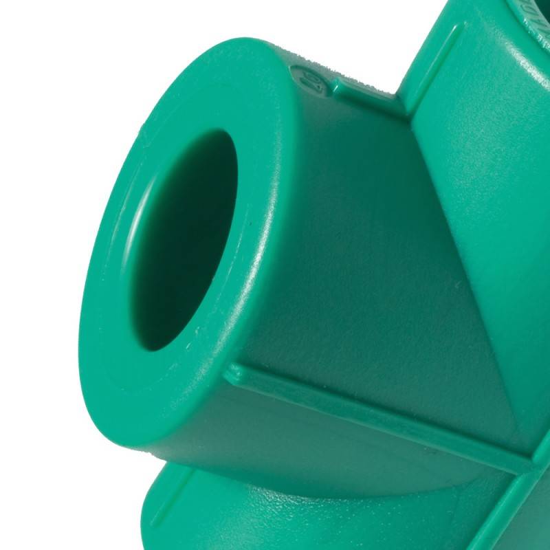 Gomito a 90â° mf con inserto ottone filettato in ppr polipropilene verde cod 80540