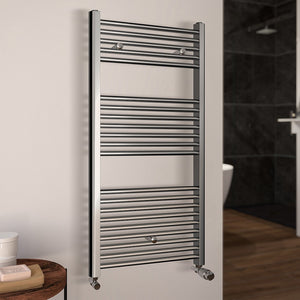 Termoarredo scaldasalviette cromo L 60x112 cm interasse 55 cm