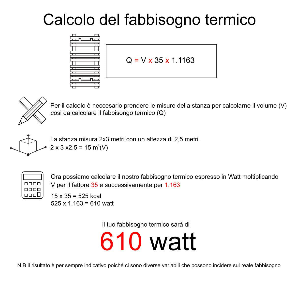 Scaldasalviette termoarredo 80x50 bianco interasse 45 cm idraulico