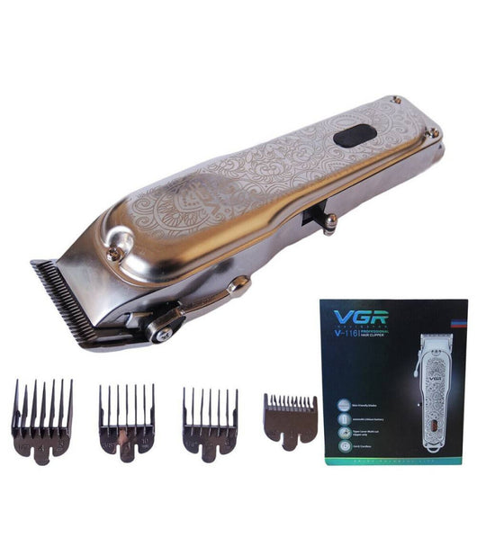 Rasoio Professionale Taglia Capelli Regola Barba Ricaricabile Display Vgr V-116         