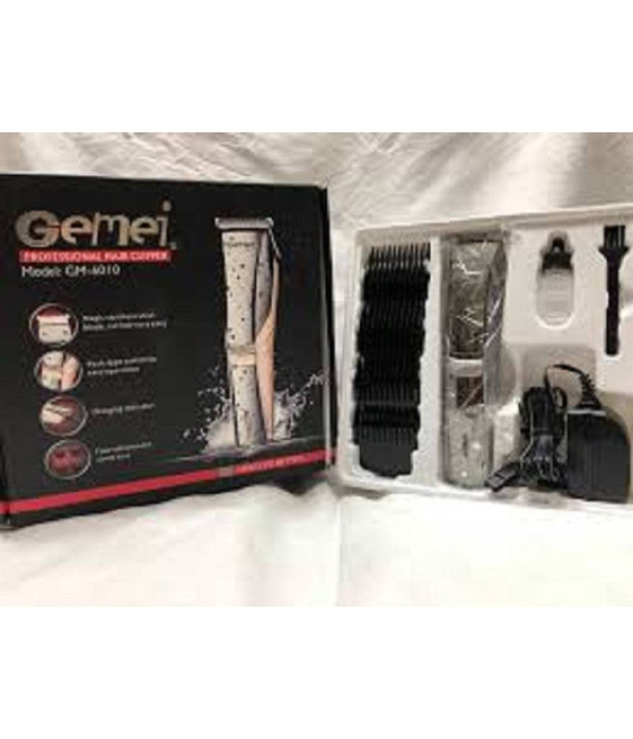 Rasoio Regola Capelli Barba Baffi Trimmer Professionale Gm-6010 Ricaricabile         