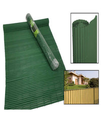 Recinzione Giardino Frangivista Per Balcone Canniccio Pvc Verde Esterno 1,5x3 Mt         