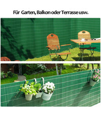 Recinzione Giardino Frangivista Per Balcone Canniccio Pvc Verde Esterno 1x3 Mt         