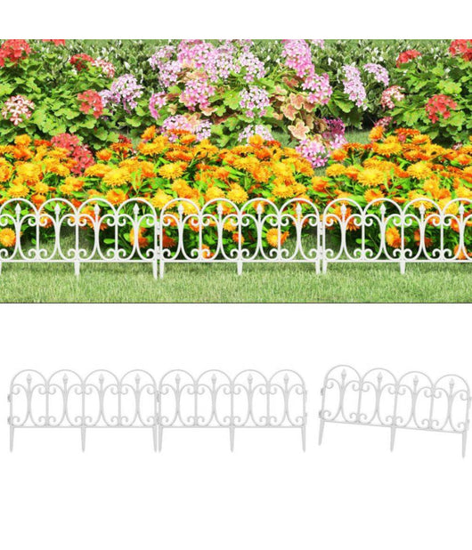 Recinzione Per Giardino Steccato Bordo Per Prato In Polipropilene Dim 32x60cm         