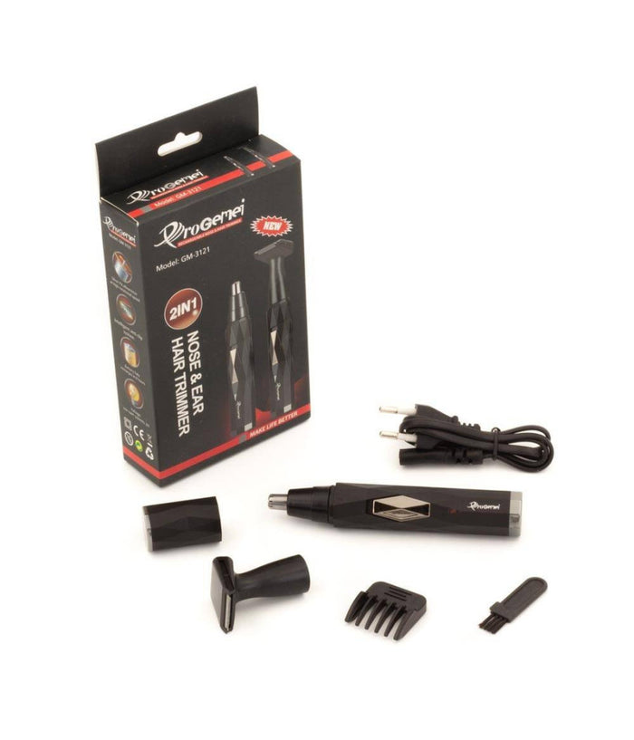 Regolabarba Rifinitore Naso Orecchie Batteria Ricaricabile Professionale Gm-3121         