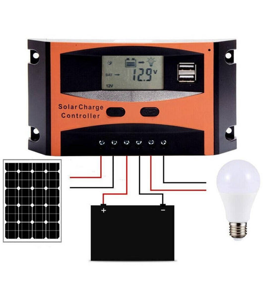 Regolatore Di Carica 20 A Per Pannello Solare 12/24v Display Lcd Usb Ld2420c         