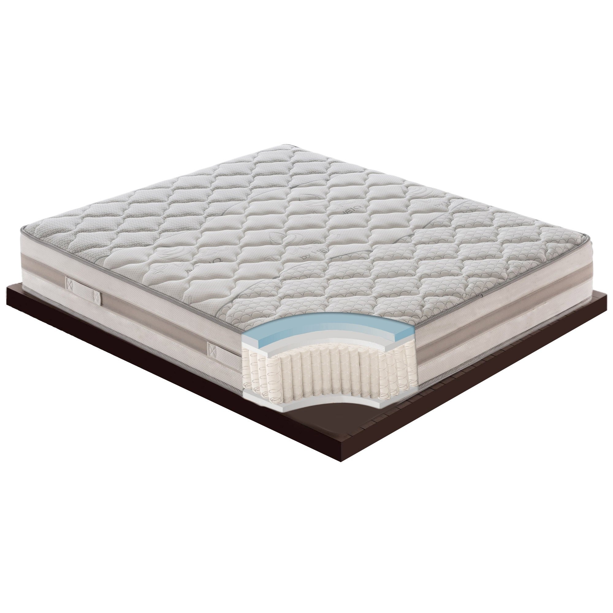 Materasso Singolo 90x190 a molle insacchettate e memory foam - Alto 25 cm - ortopedico - 800 molle   