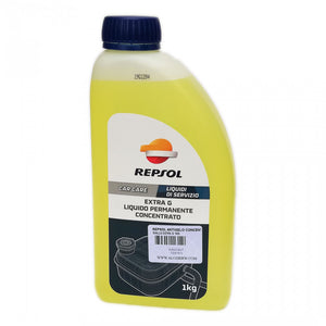 Repsol 1kg liquido antigelo giallo refrigerante permanente concentrato