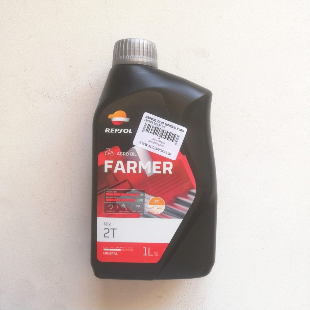 Repsol farmer 2t 1lt olio miscela minerale per motori 2 tempi