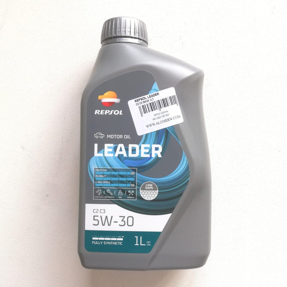 Repsol leader 5w30 1lt olio lubrificante sintetico c2 c3 per motori diesel e benzina