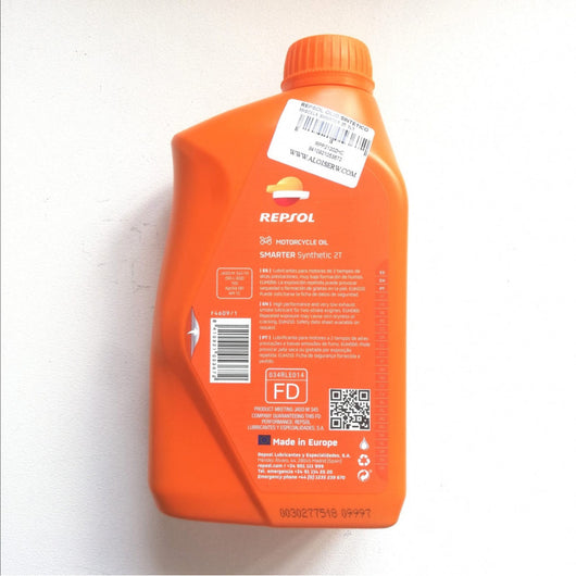 Repsol smarter 2t 1lt olio miscela sintetico per motori 2 tempi