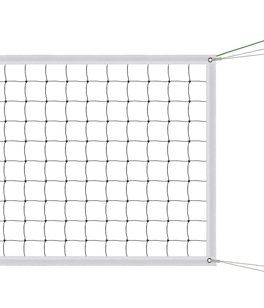 Rete Di Ricambio Per Pallavolo 9.5x1mt Fasce Laterali Rinforzate Interni Esterni         