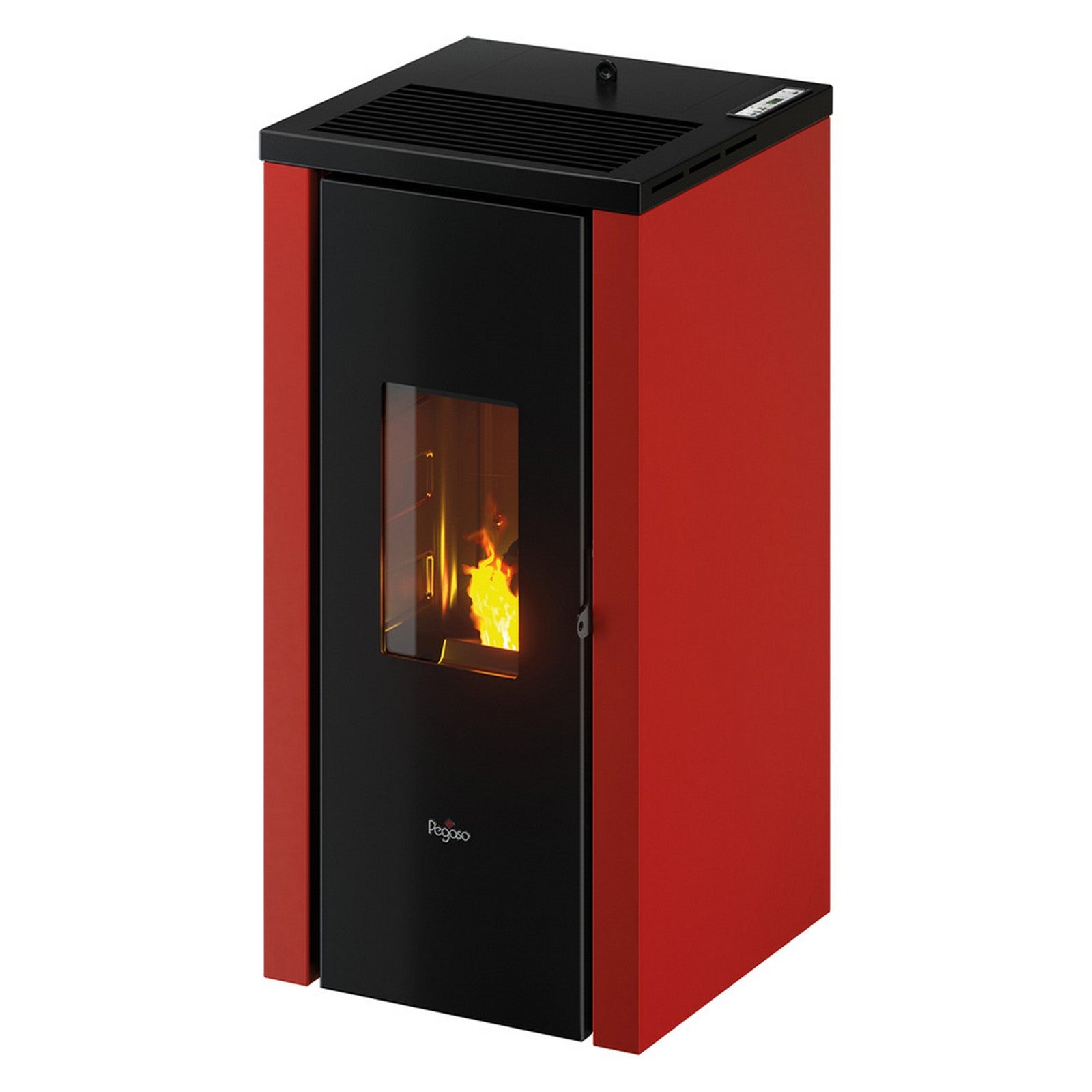 stufa a pellet 'vera 7' colore rosso 7001980nlm