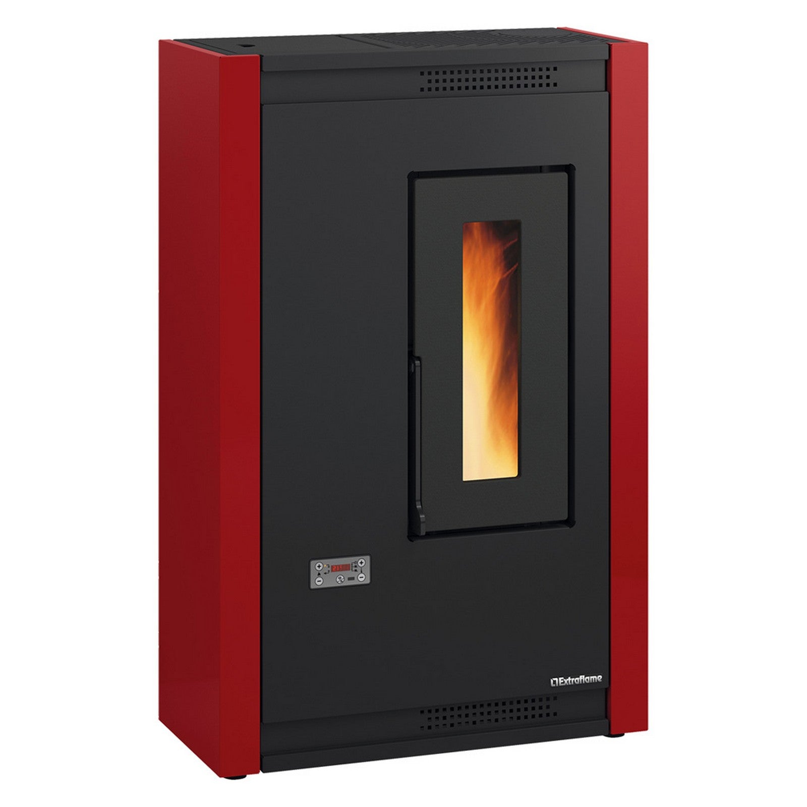 stufa a pellet 'luisella' colore bordeaux 7001590nlm