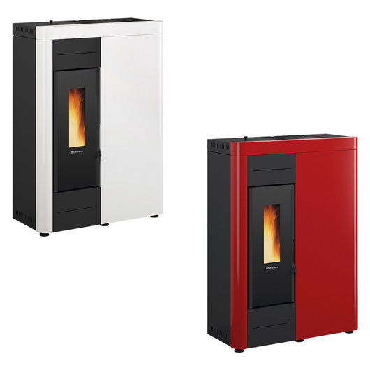 termostufa a pellet 'virna' colore bordeaux 7001596nlm