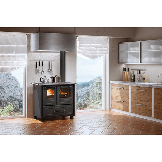 cucina a legna 'family 4,5' colore bianco 7000984nlm