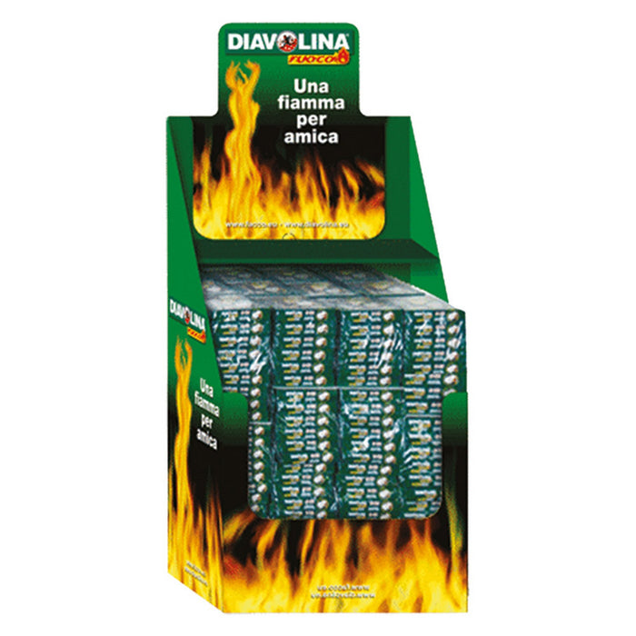 cf espositore diavolina accendifuoco 40 cubi 48 cf. (banco) cm.37 x 29 x h.29,5 7008198nlm