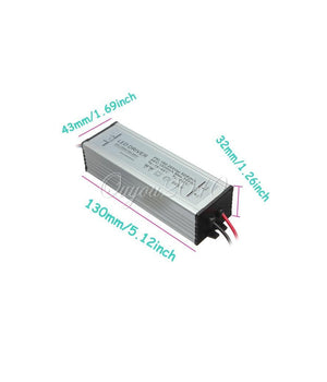 Ricambio Led Driver 10w 20w 30w 50w Per Faro A Led Corrente Continua Alluminio   50 Watt      