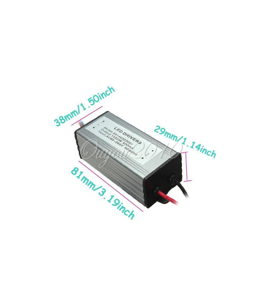 Ricambio Led Driver 10w 20w 30w 50w Per Faro A Led Corrente Continua Alluminio   20 Watt      