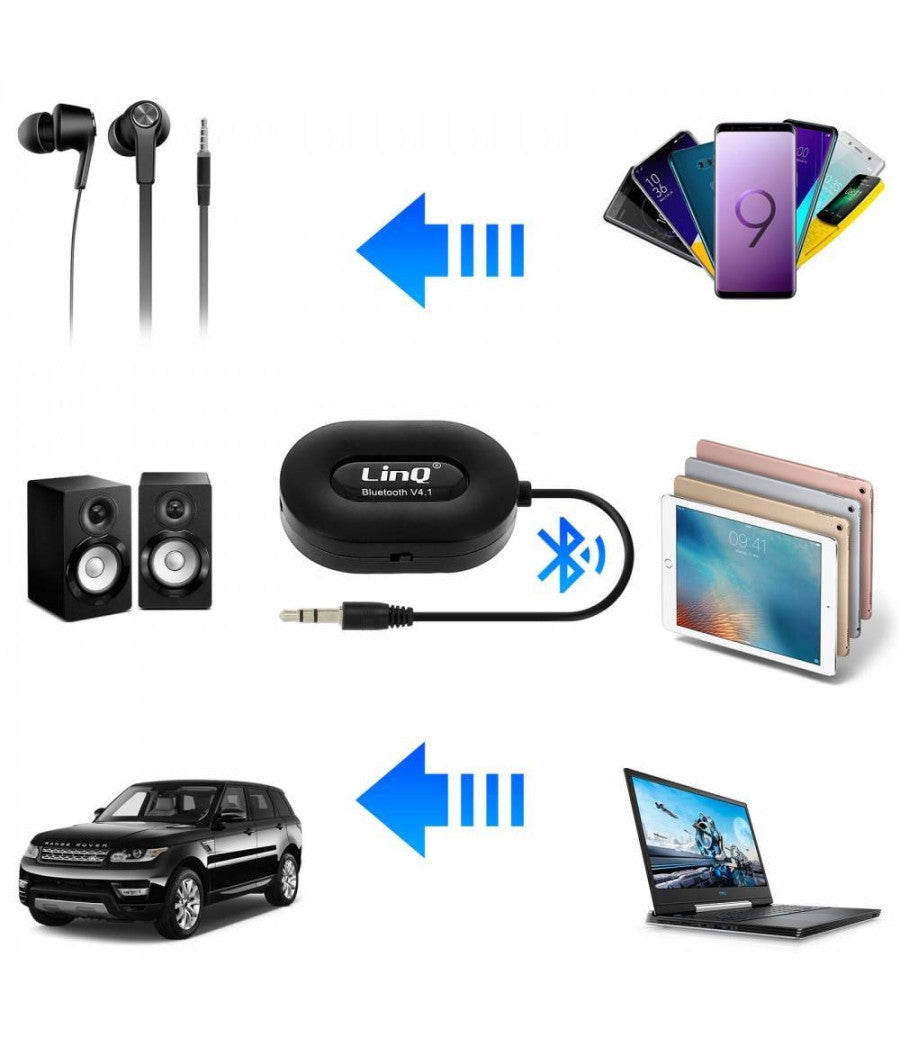 Ricevitore Musicale Bluetooth X81 Per Auto Speaker Aux Jack Vivavoce Wireless 3,5mm         