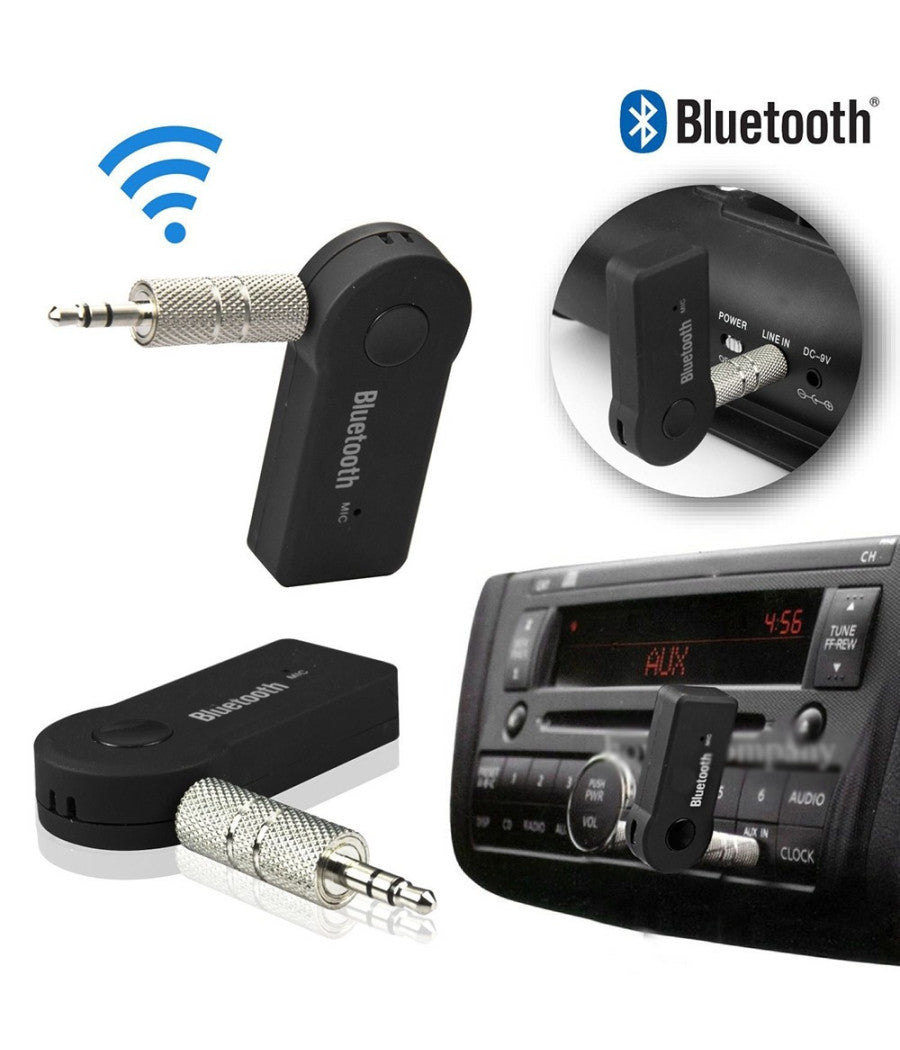 Ricevitore Vivavoce Auto Bluetooth 3.0 Edr Aux Adattatore Audio Bt310         