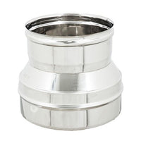 Riduzione inox 6 decimi aisi 304 da m 150 a f variabile, diametro 100mm