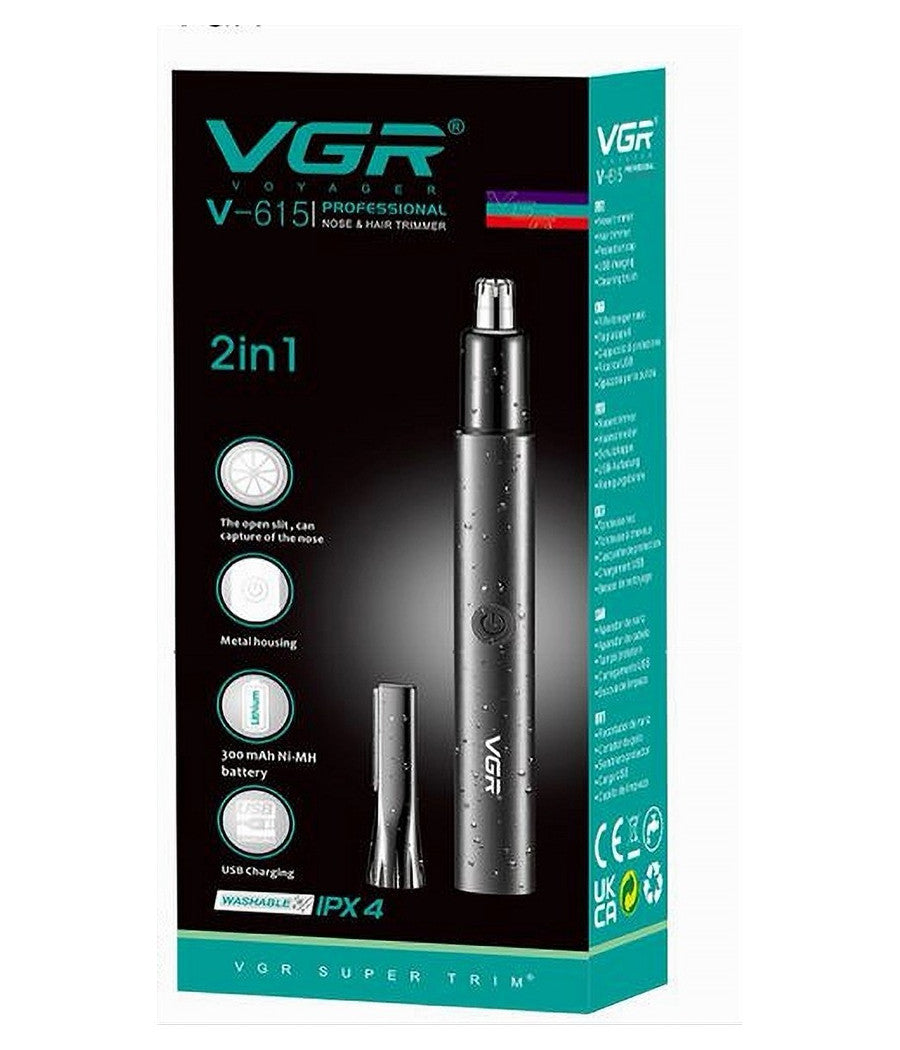 Rifinitore A Batteria 2in1 Orecchie Naso Multifunzionale Professionale Vgr V-615         