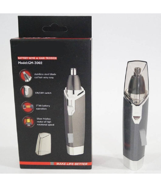 Rifinitore Regolabarba A Batteria Trimmer Per Naso Orecchie Capelli Gm-3002         