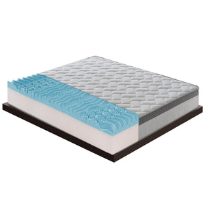 Materasso 90x190 in Memory Foam - Alto 26 cm - Sfoderabile - 6 cm memory gel rinfrescante