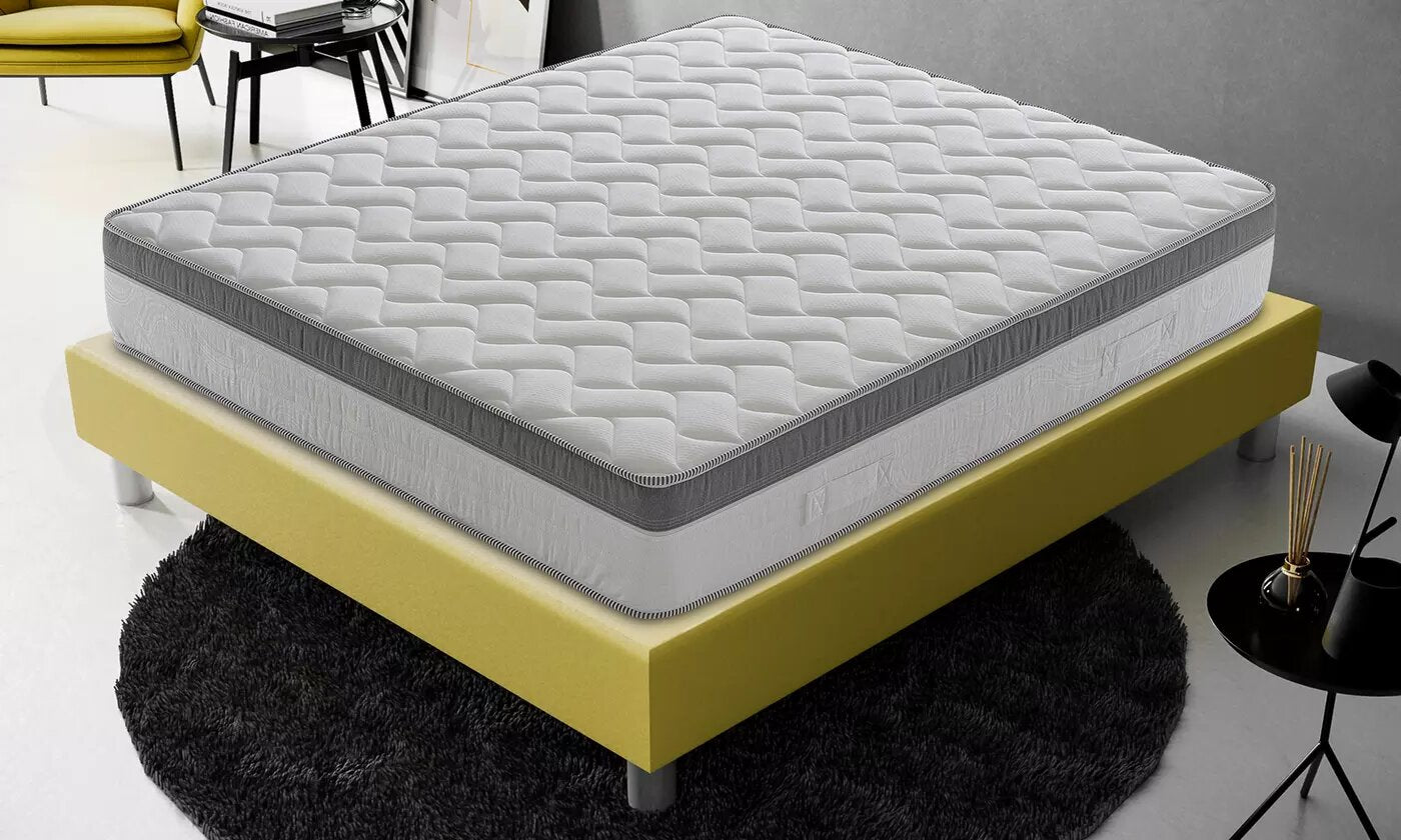 Materasso 200x200 in Memory Foam - Alto 26 cm - Sfoderabile - 6 cm memory gel rinfrescante