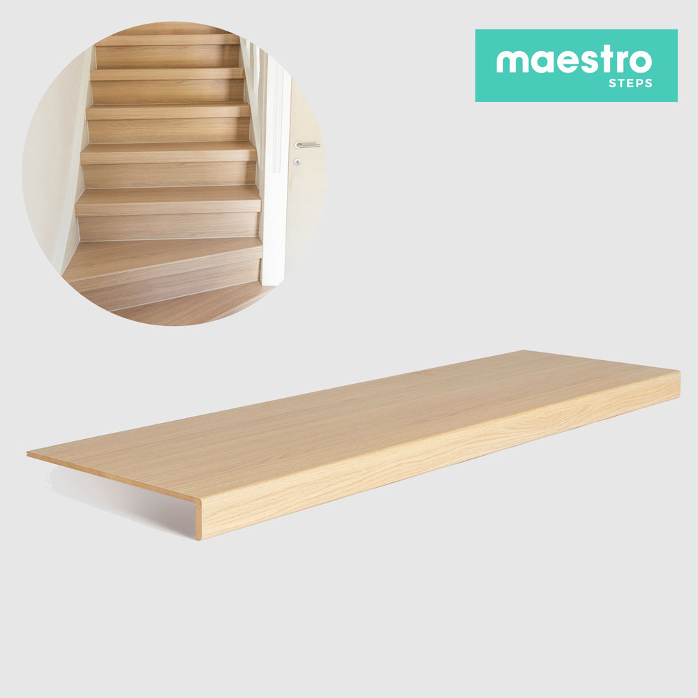 GRADINO FLORIDA OAK Rivestimento Scale Interne Fai da te - Larghezza max 130 cm