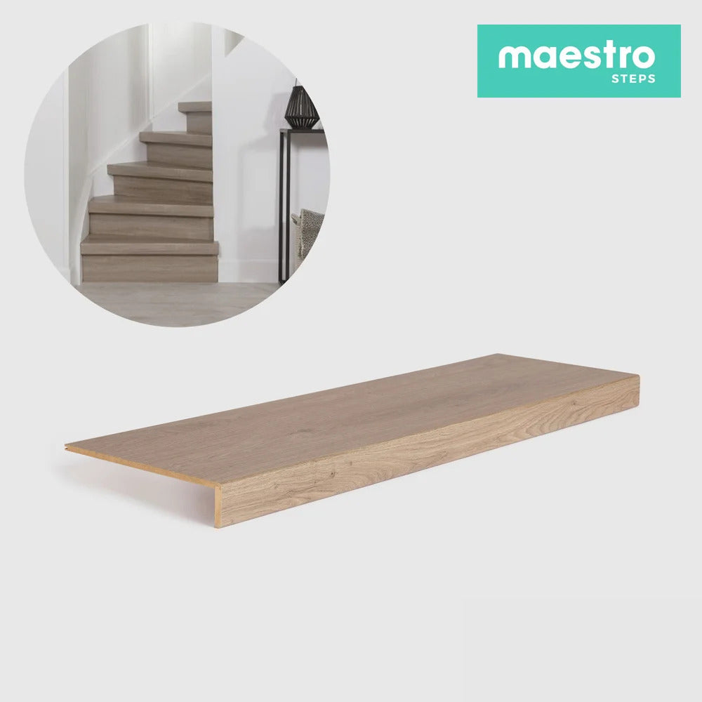 GRADINO LOUSIANA OAK Rivestimento Scale Interne Fai da te - Larghezza max 100 cm