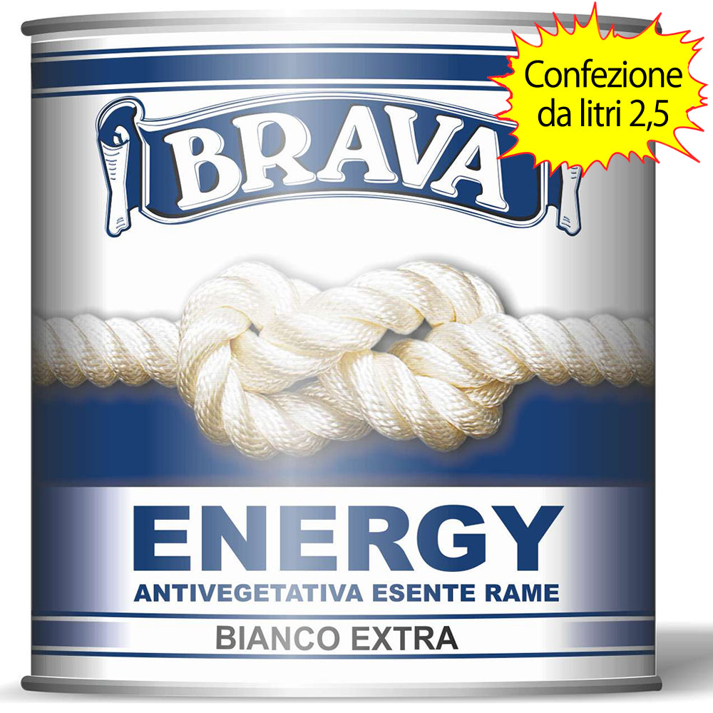 Antivegetativa per scafi veloci energy bianco extra litri 2,5 brava