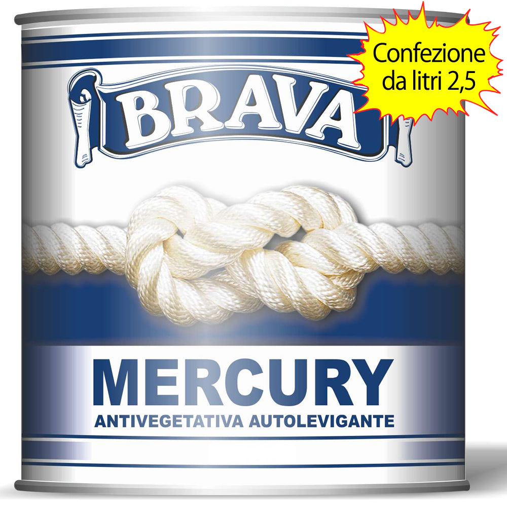 Antivegetativa autolevigante mercury bianco ghiaccio litri 2,5 idrofila