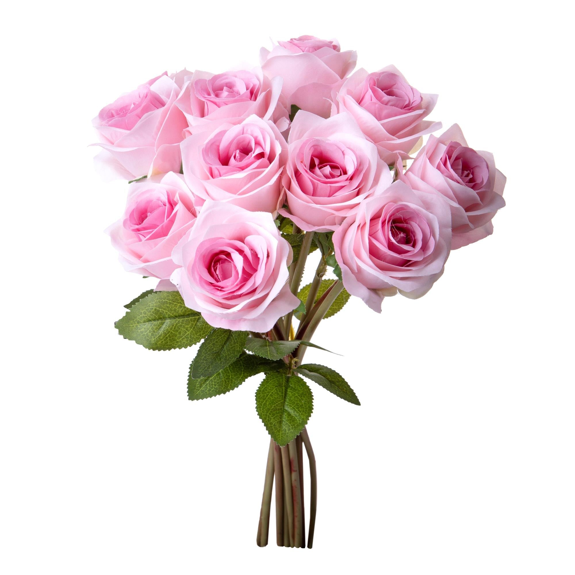 Set 3 Mazzi Artificiali Rose per 9 40 cm