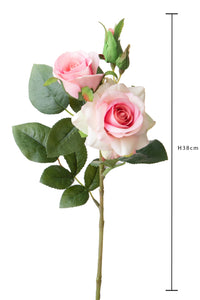 Set 8 Rose Artificiali Real Touch per 4 38 cm