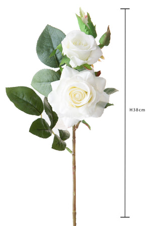 Set 8 Rose Artificiali Real Touch per 4 38 cm