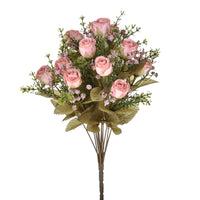 Set 2 Bouquet Artificiali di Rose Dry H 40 cm