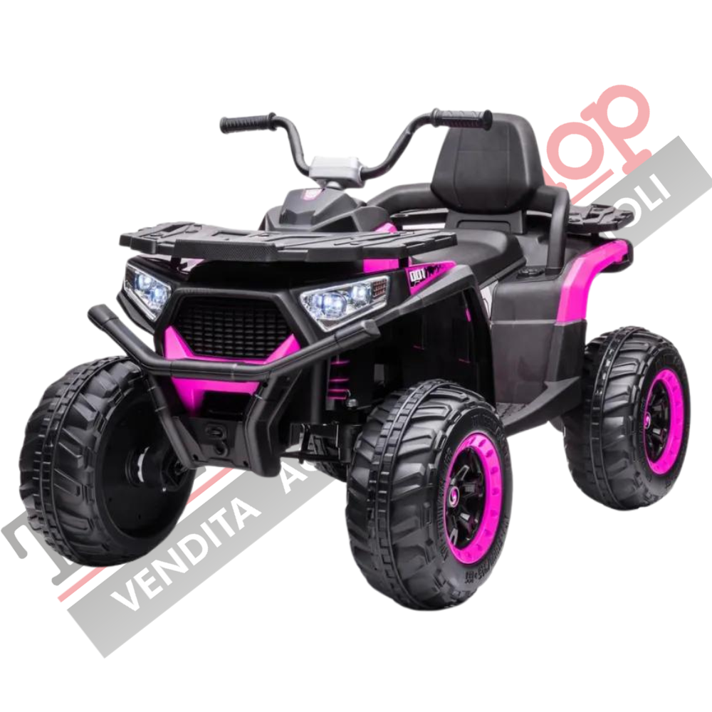 Quad Elettrico per Bambini ATV OUTLANDER PRO 12V con Radiocomando colore Rosa