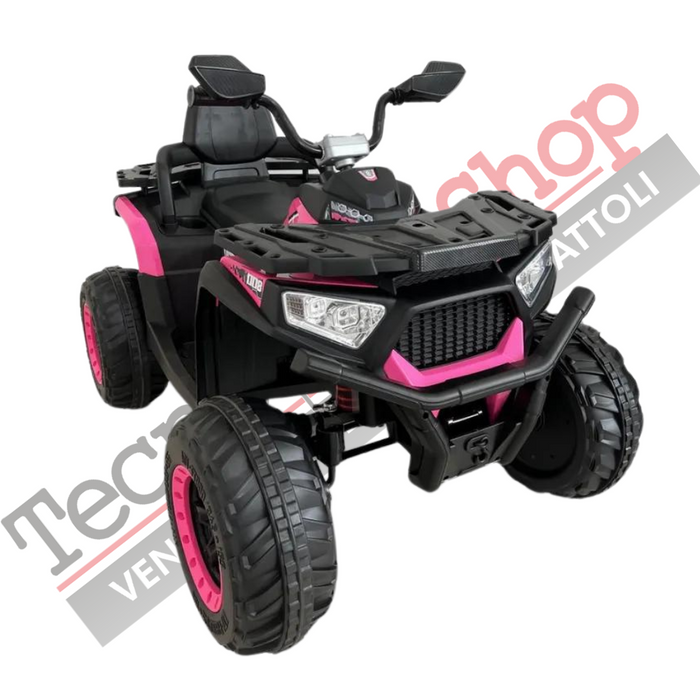 Quad Elettrico per Bambini ATV OUTLANDER PRO 12V con Radiocomando colore Rosa