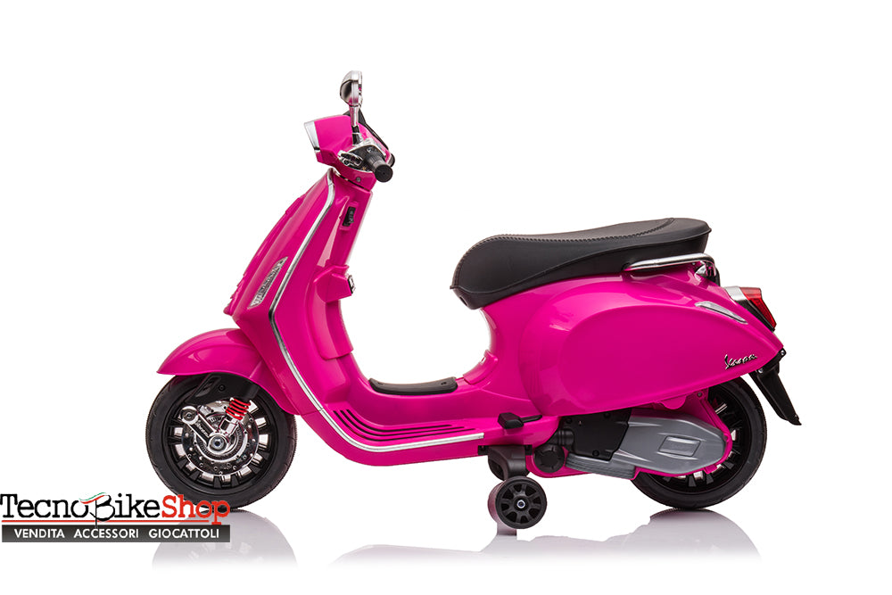 Moto Scooter Eelettrico per Bambini Piaggio Vespa Sprint 12V-Rosa