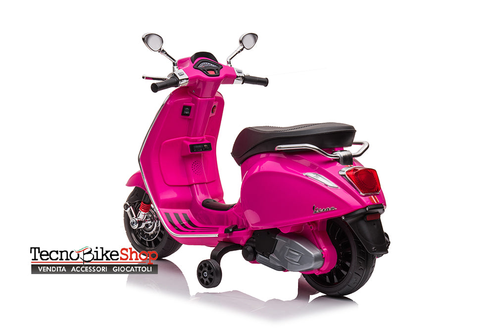 Moto Scooter Eelettrico per Bambini Piaggio Vespa Sprint 12V-Rosa