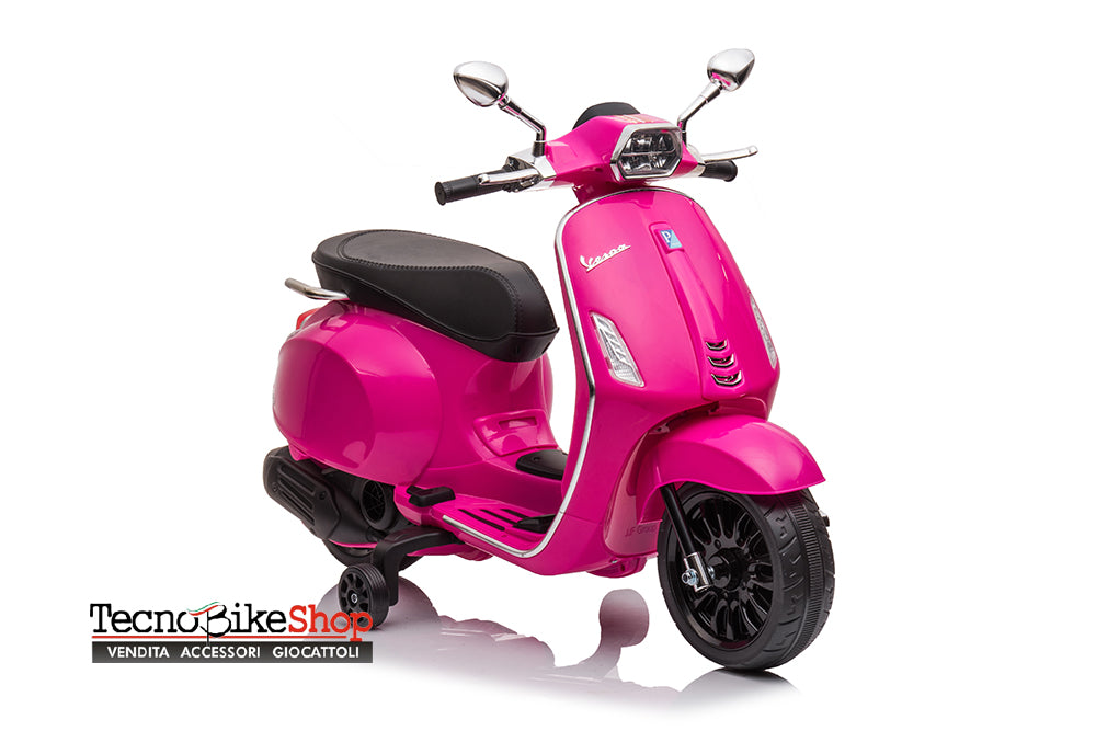 Moto Scooter Eelettrico per Bambini Piaggio Vespa Sprint 12V-Rosa