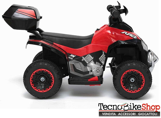 Quad Elettrico per Bambini  Tecnobike Shop  ATV Mini Quad Deluxe 6V colore colore Rosso