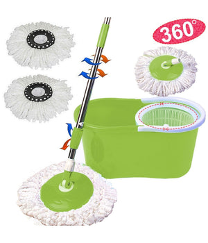 Rotating Mop Roto Mop Mocio Rotante In Microfibra Con Secchio Strizzatore 360°         