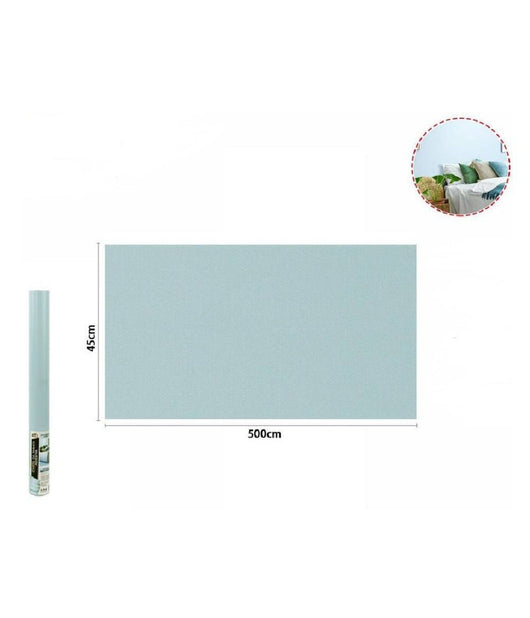 Rotolo Pellicola Adesiva Azzurro Chiaro 45cm X 5mt Mobili Carta Da Parati 71121         