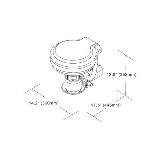 Wc elettrico con sedile in plastica 12v